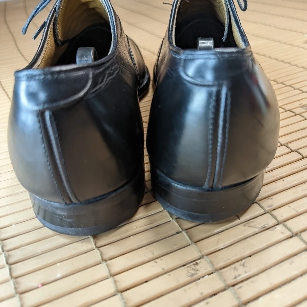 Johnston & Murphy Aristocraft Black leather captoe Oxford Dress shoes men's sz 8